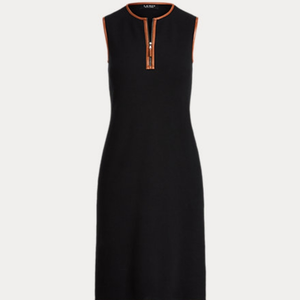 Ralph Lauren Sleeveless Quarter-Zip Dress